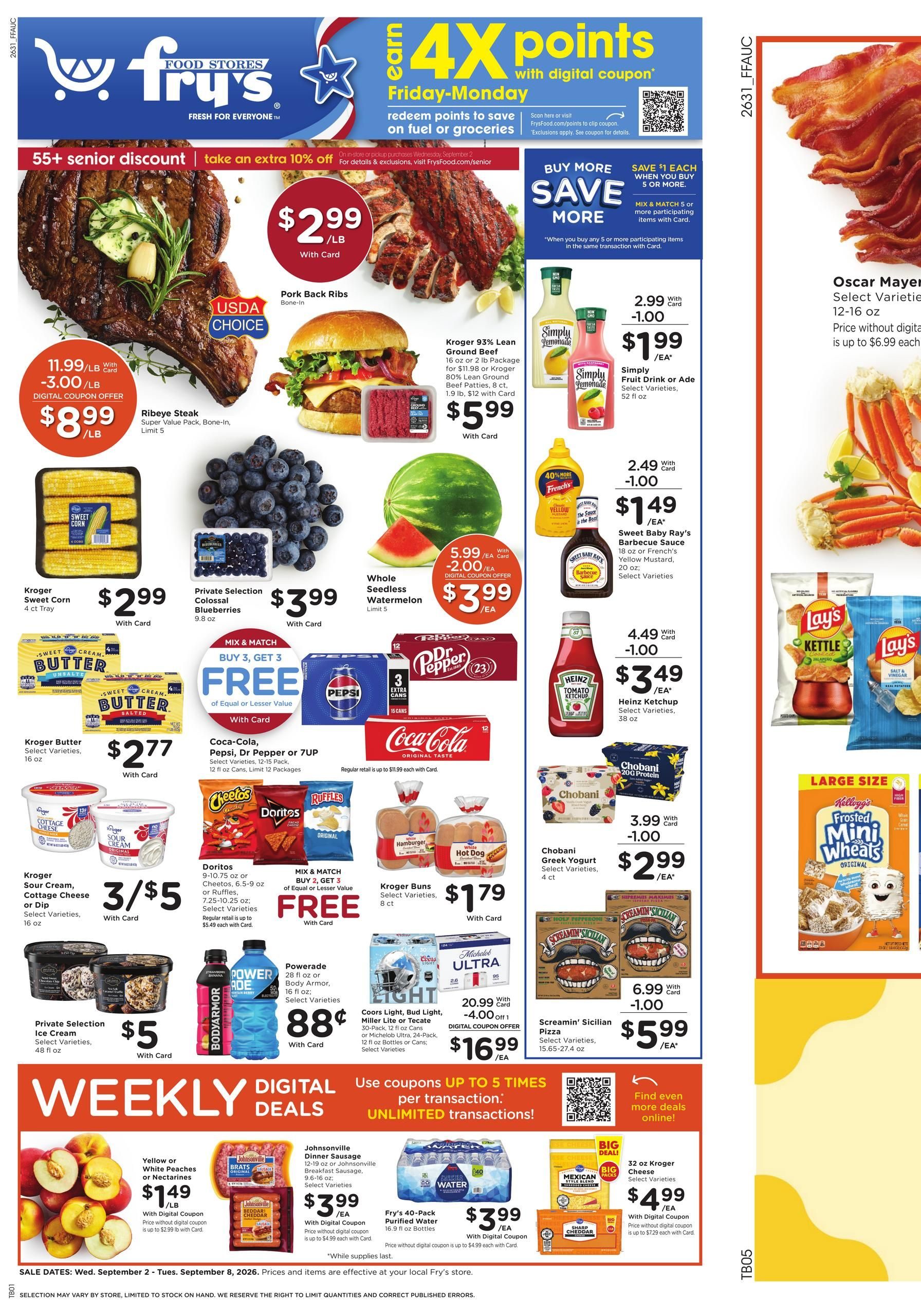 Fry's Food Stores Weekly Ad September 2 - 8, 2026 page 1