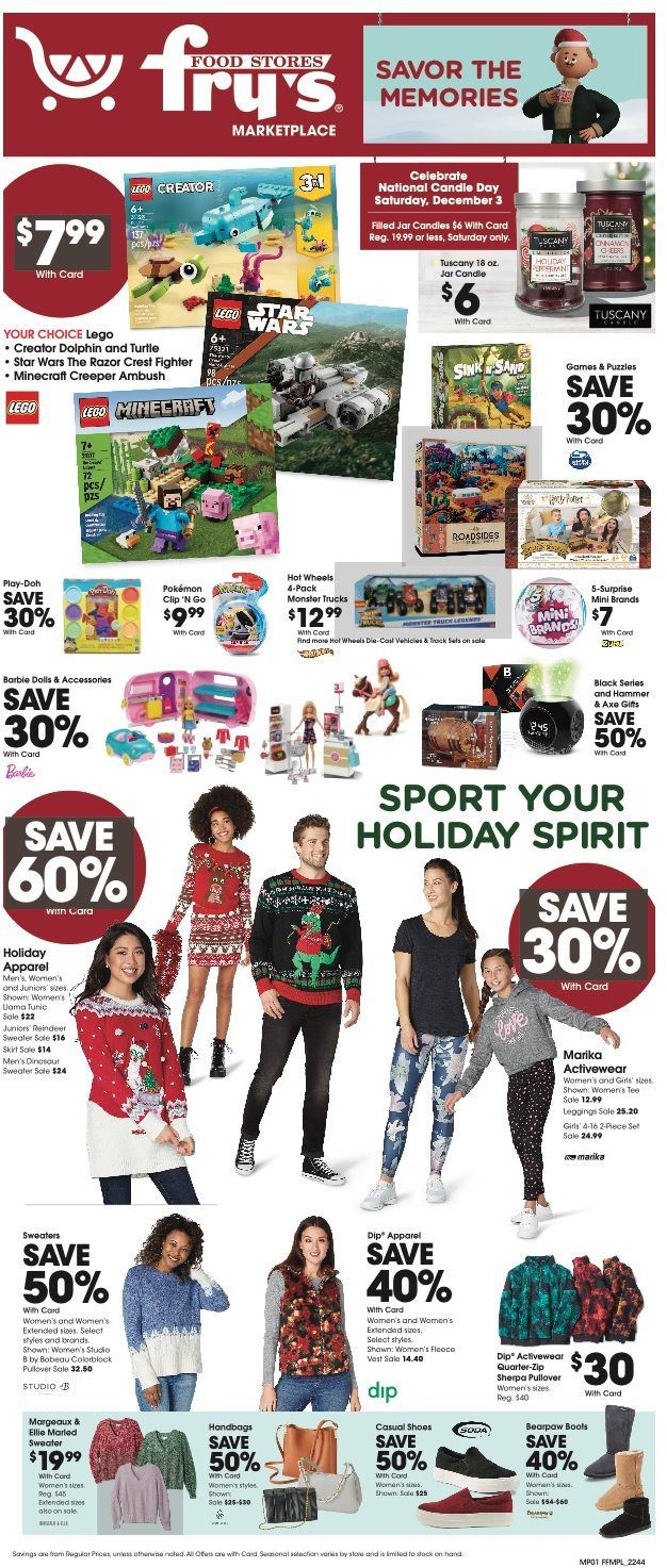 Fry's Holiday Ad Nov 30 Dec 6, 2022 WeeklyAds2