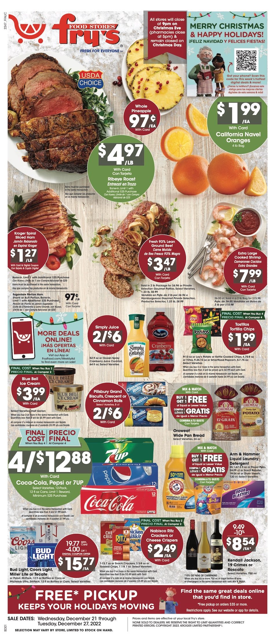 Fry's Weekly Ad Christmas Dec 21 27, 2022 WeeklyAds2