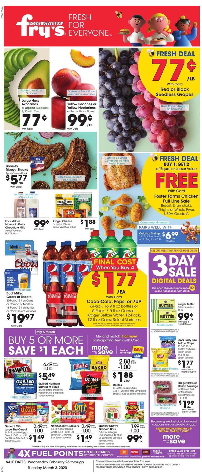 Fry's Weekly Ad Feb 26 - Mar 3, 2020 - WeeklyAds2