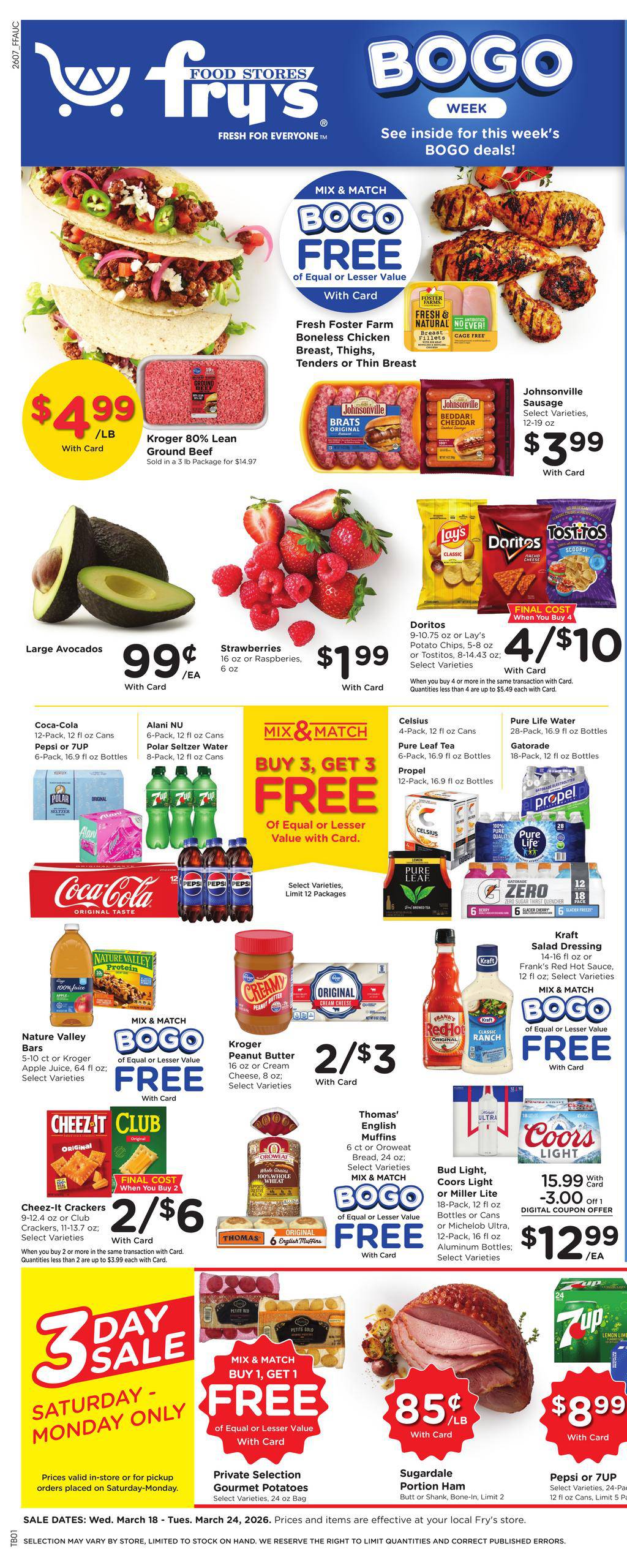 Fry's Weekly Ad March 18 - 24, 2026