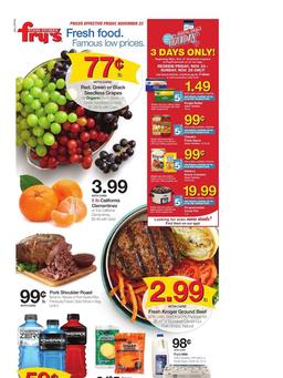 Fry's Weekly Ad Nov 23–27, 2018
