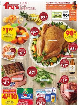 Fry's Weekly Ad Nov Thanksgiving 18–26, 2020