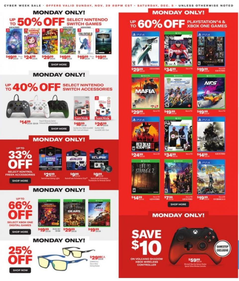 Gamestop Cyber Monday Ad 2020 WeeklyAds2