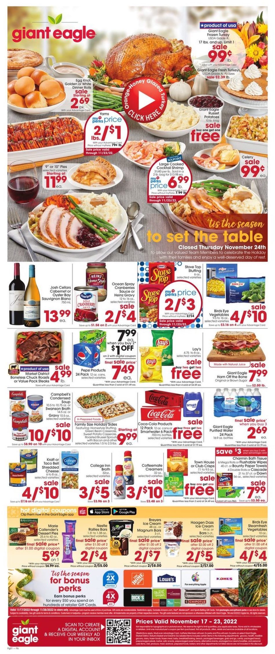 Giant Eagle Weekly Ad Nov 17 23, 2022 WeeklyAds2