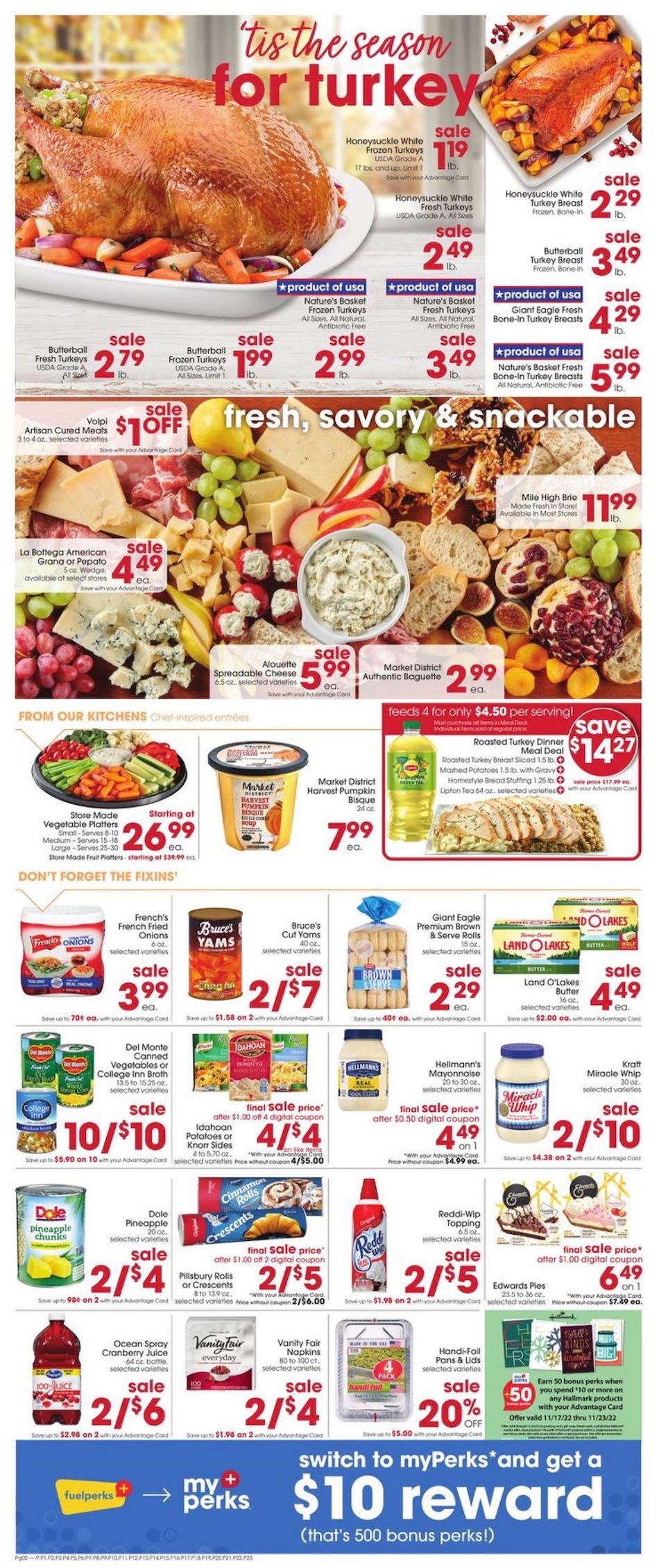 Giant Eagle Weekly Ad Nov 17 23, 2022 WeeklyAds2