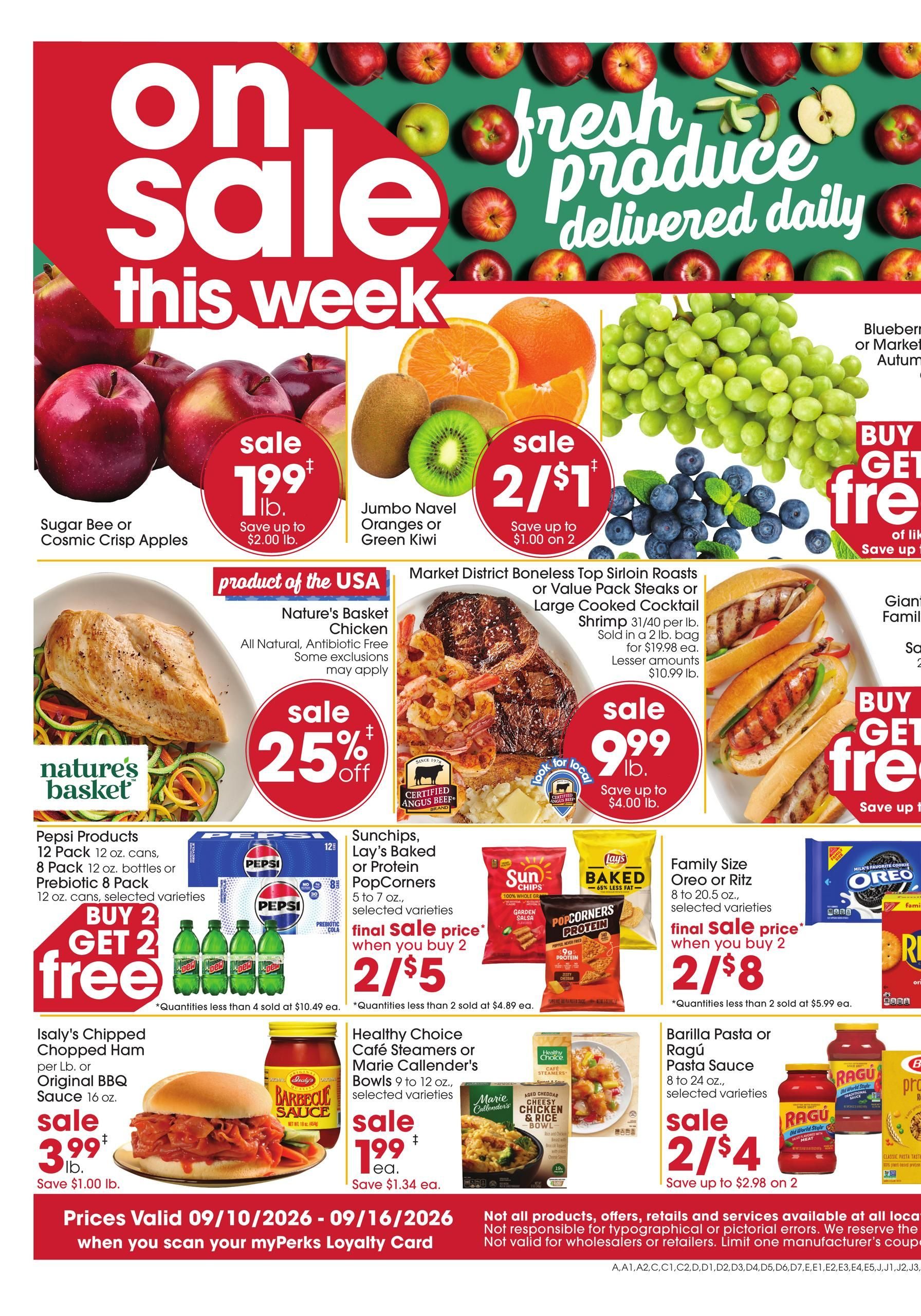 Giant Eagle Weekly Ad September 10 - 16, 2026 page 1