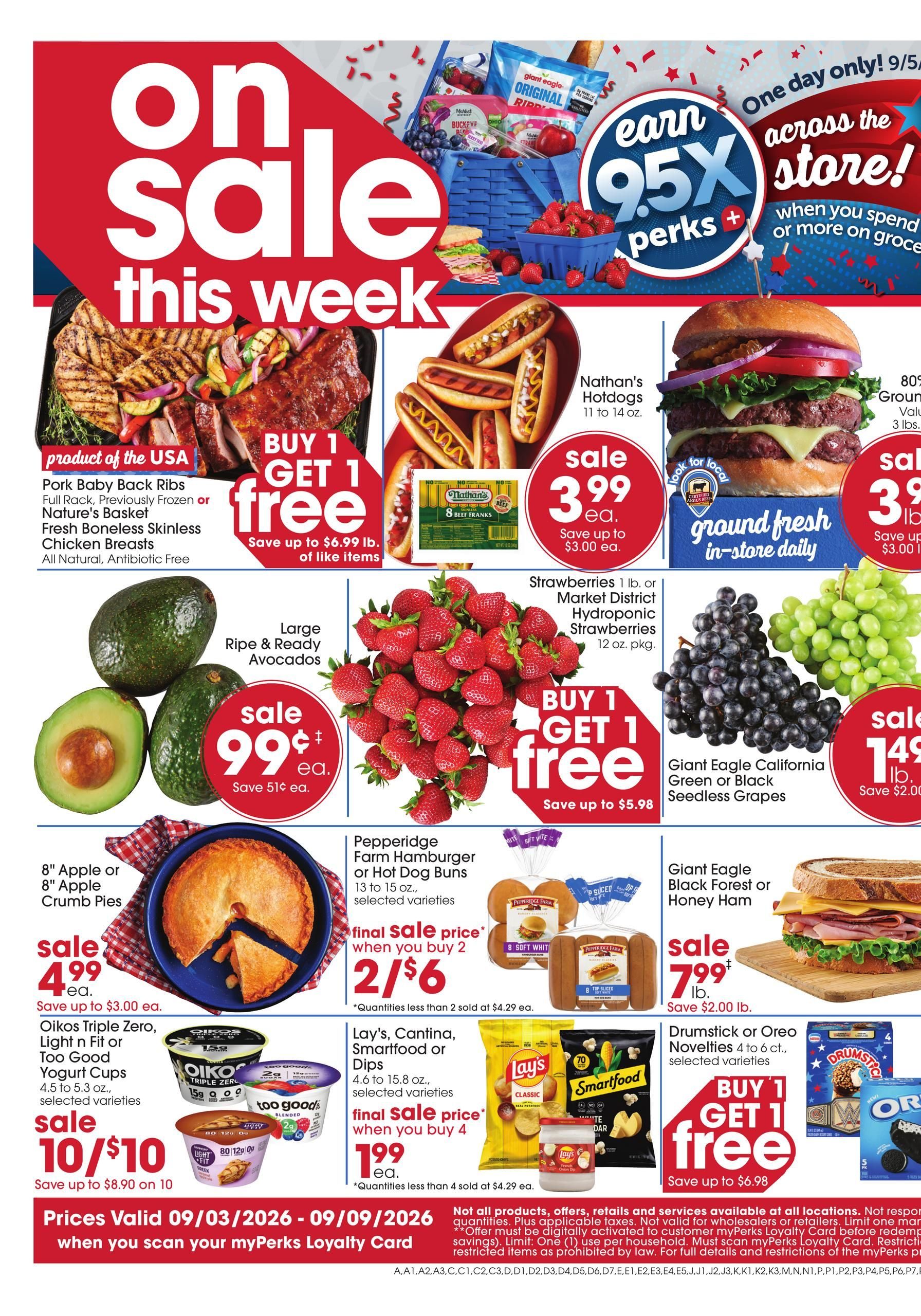 Giant Eagle Weekly Ad September 3 - 9, 2026 page 1