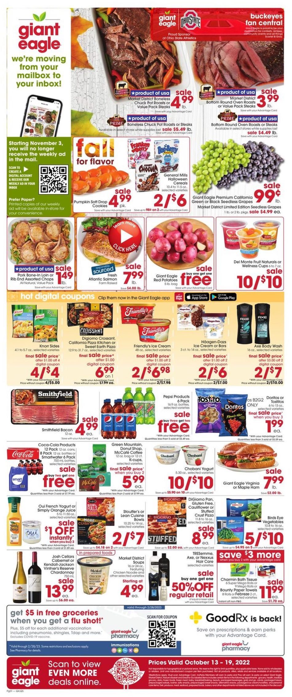 Giant Eagle Weekly Ad Oct 13 19, 2022 WeeklyAds2