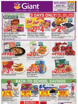 Giant Weekly Ad Aug 11–17, 2023