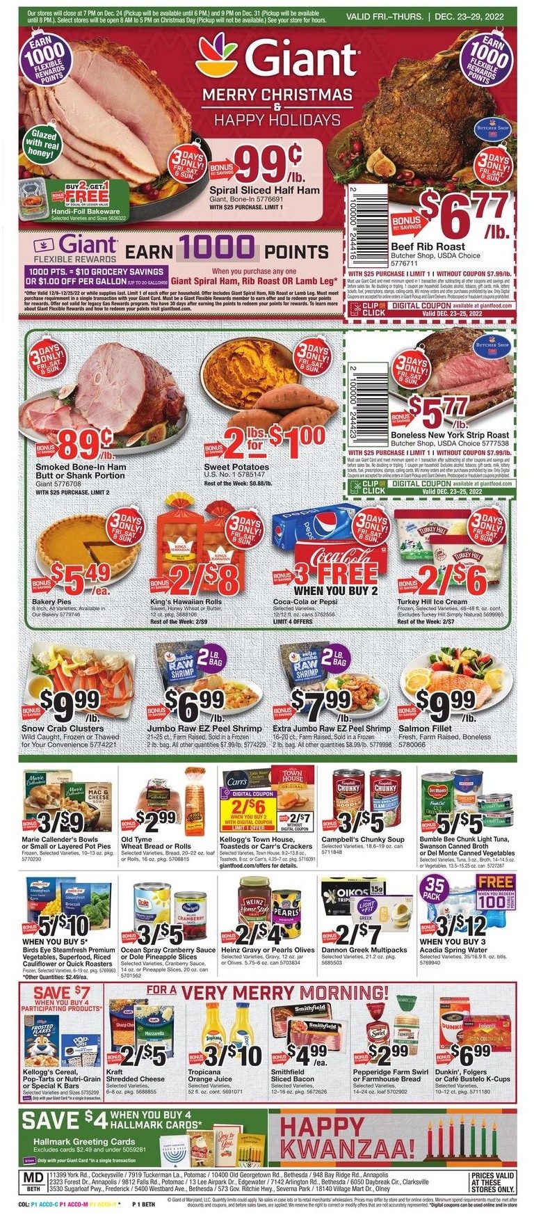 Giant Weekly Ad Deals Dec 23 - 29, 2022 - WeeklyAds2