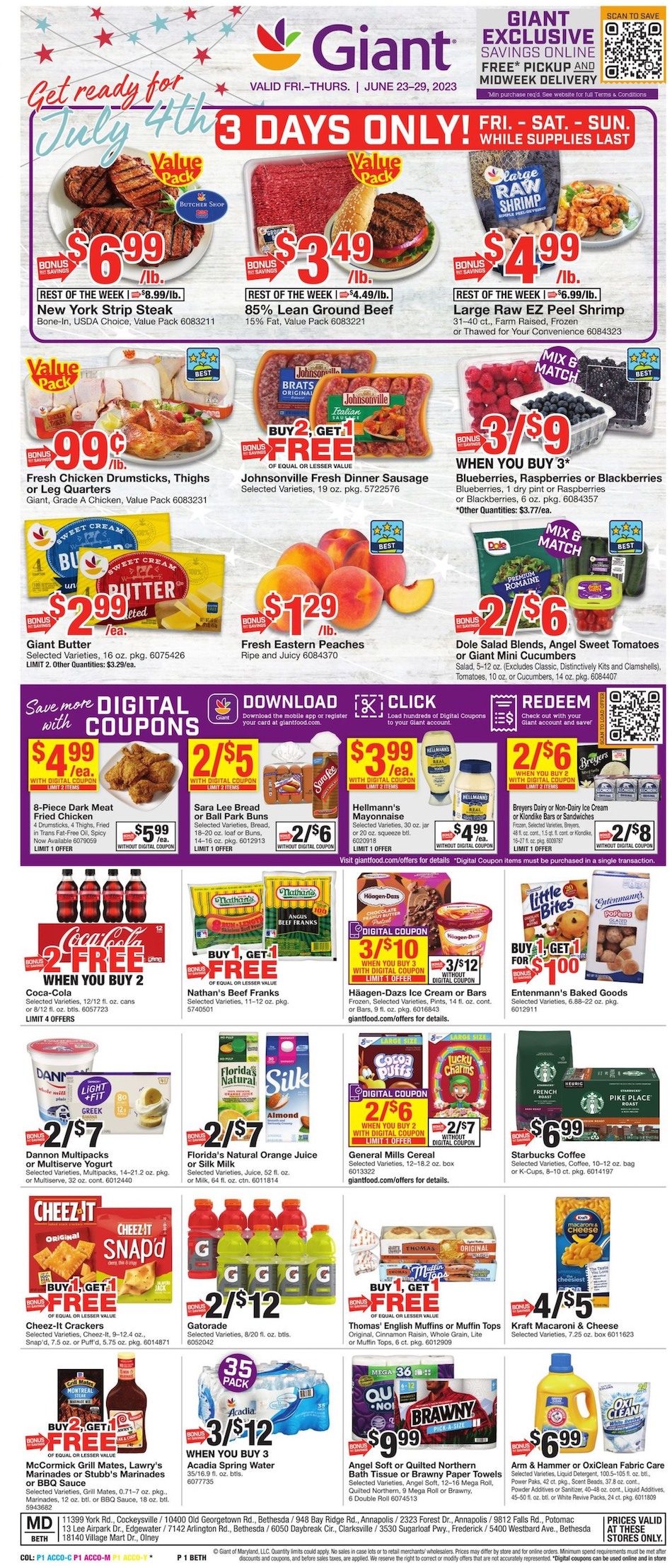 Giant Weekly Ad Jun 23 - 29, 2023 page 1