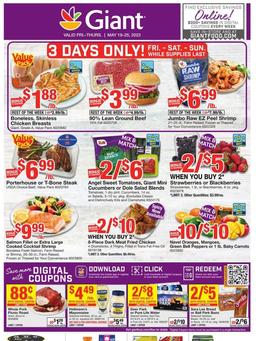 Giant Weekly Ad Sale May 19 - 25, 2023