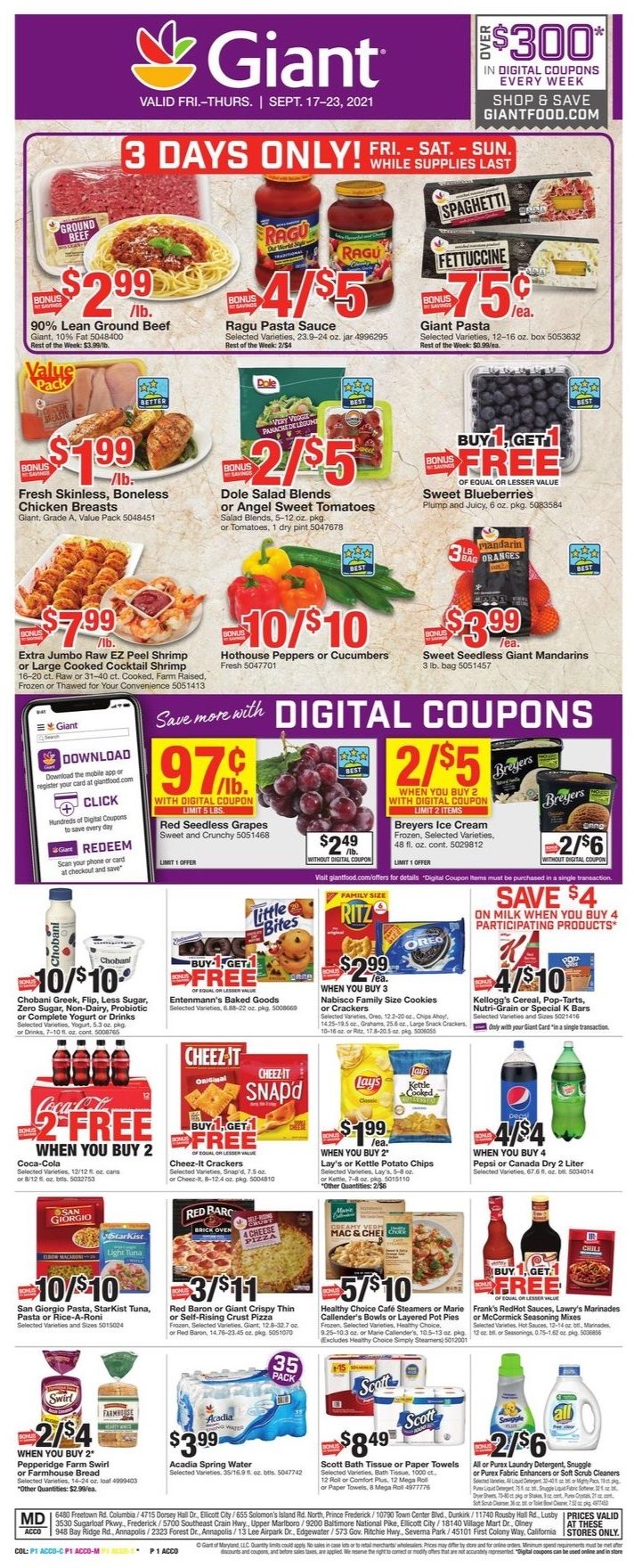 Giant Weekly Ad Sep 17 - 23, 2021 - WeeklyAds2