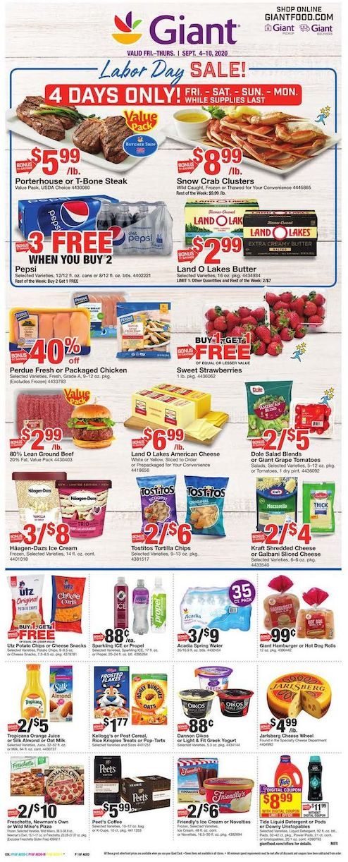 Giant Weekly Ad Sep 4 - 10, 2020 - WeeklyAds2