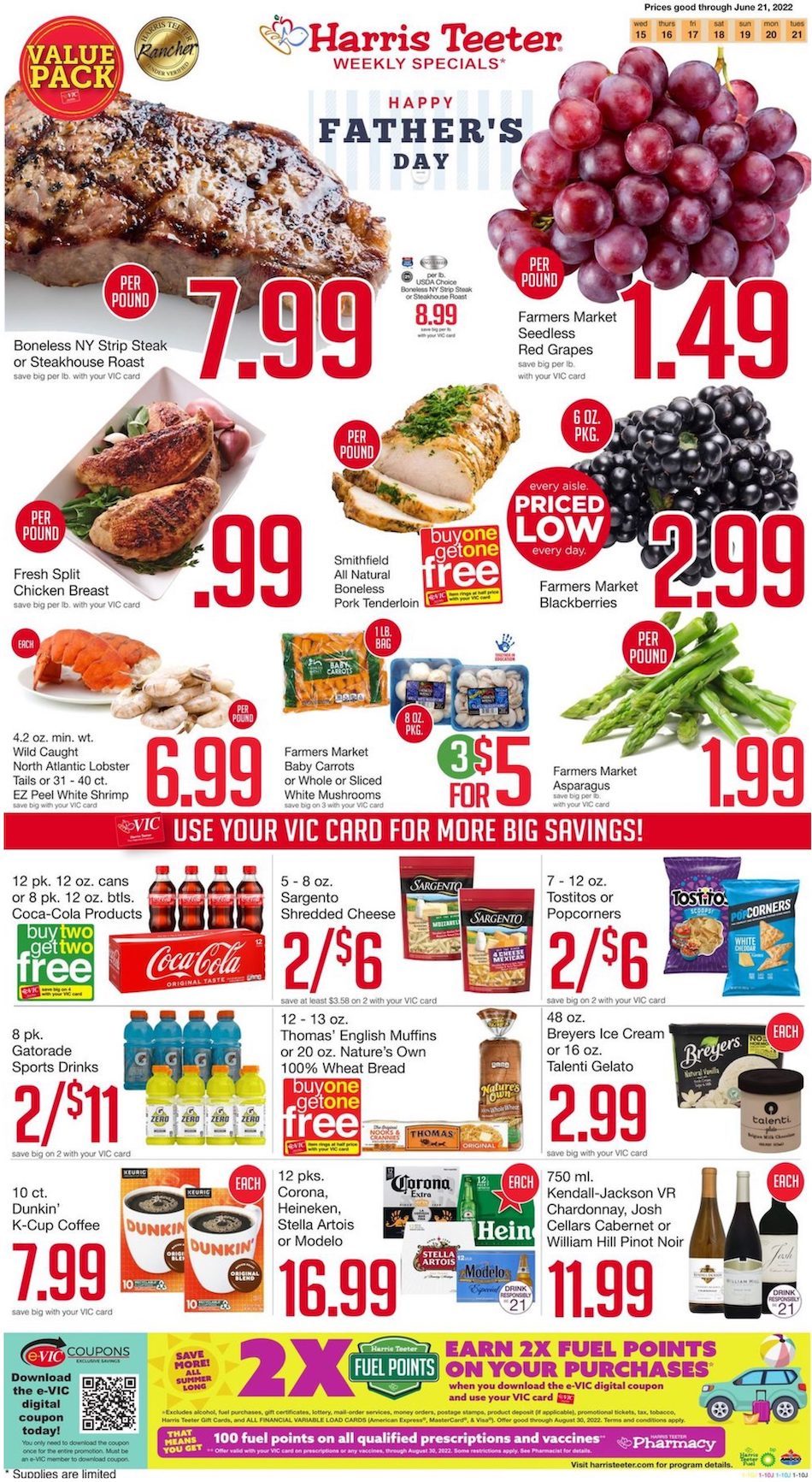 Harris Teeter Ad Jun 15 21, 2022 WeeklyAds2