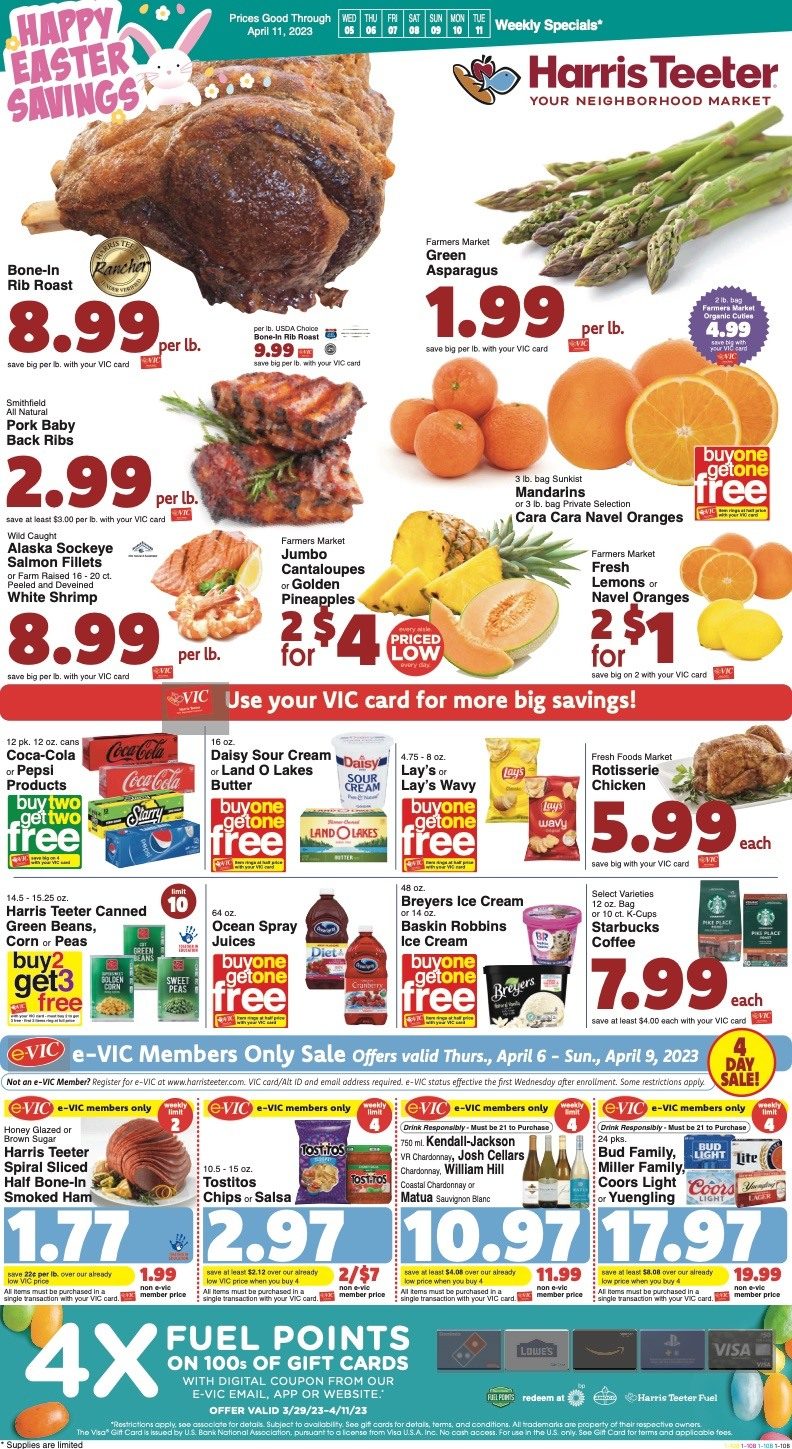 Harris Teeter Weekly Ad Easter Apr 5 11 2023 Weeklyads2