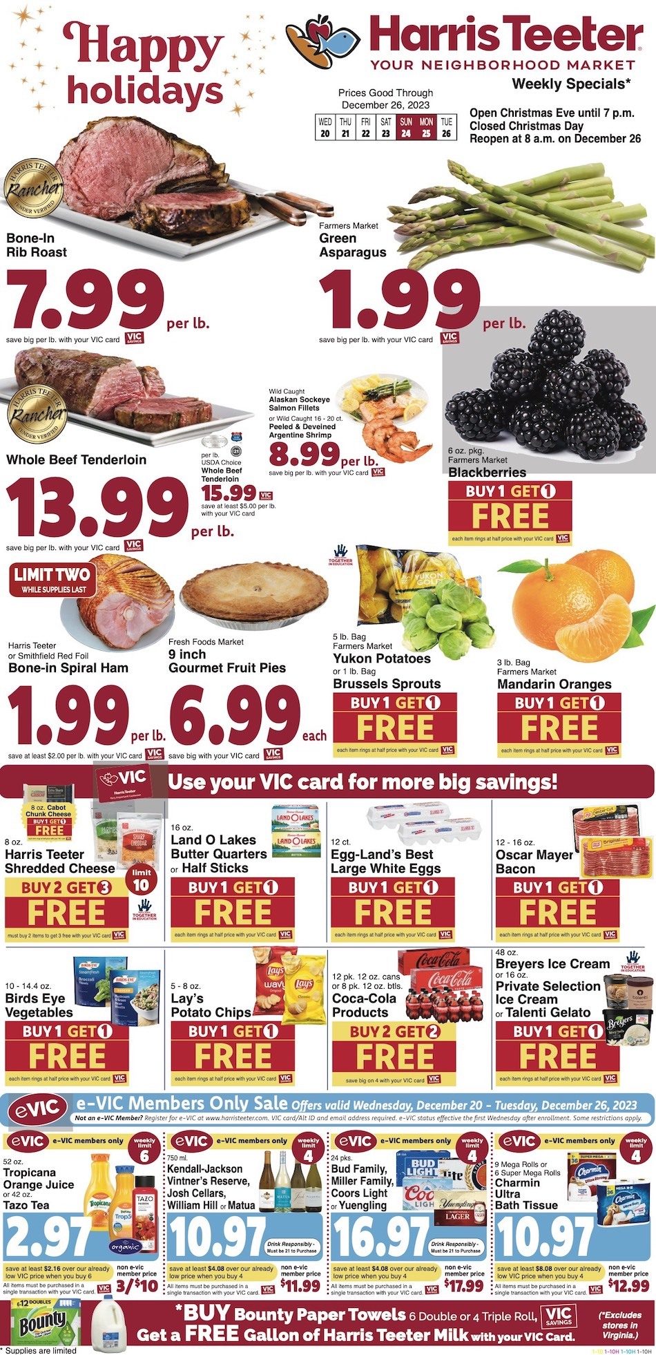 Harris Teeter Christmas Ad Dec 20 26, 2023 WeeklyAds2