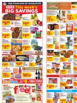H-E-B Weekly Ad September 16 - 22, 2026