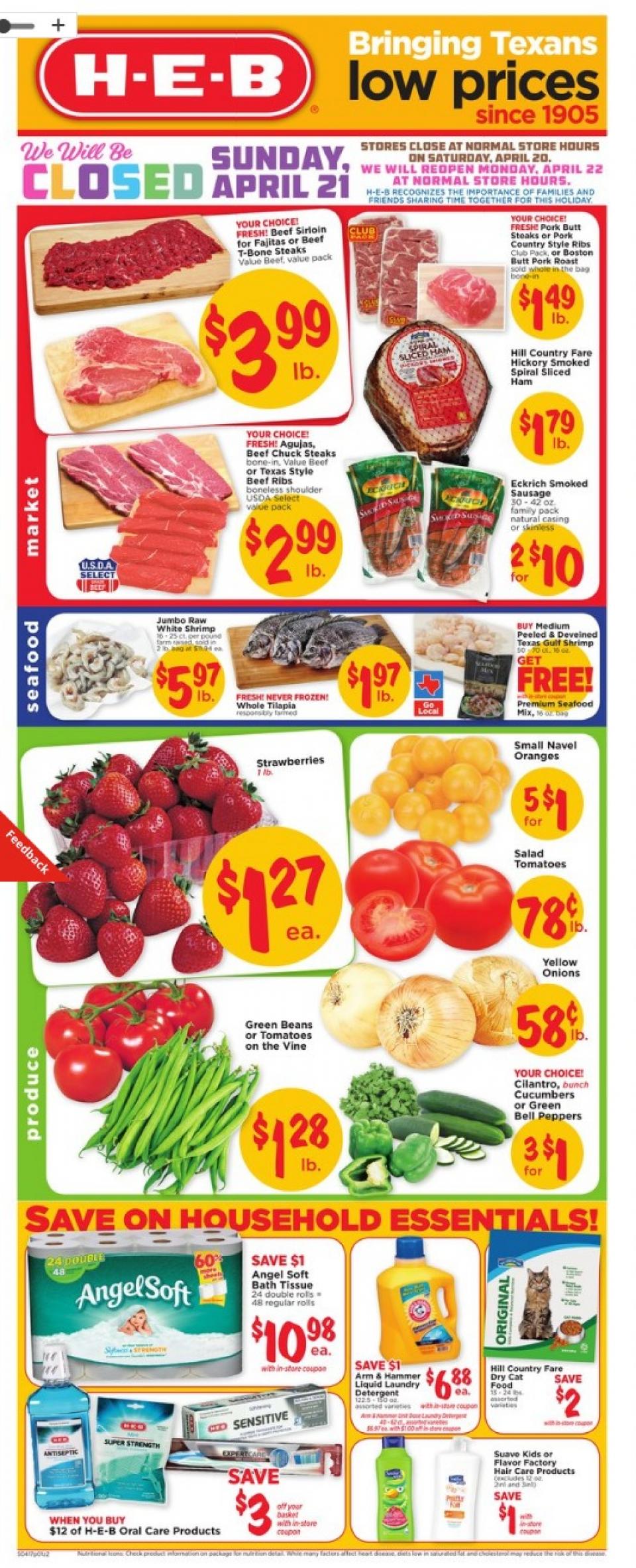 HEB Weekly Ad Apr 17 - 23, 2019 - WeeklyAds2