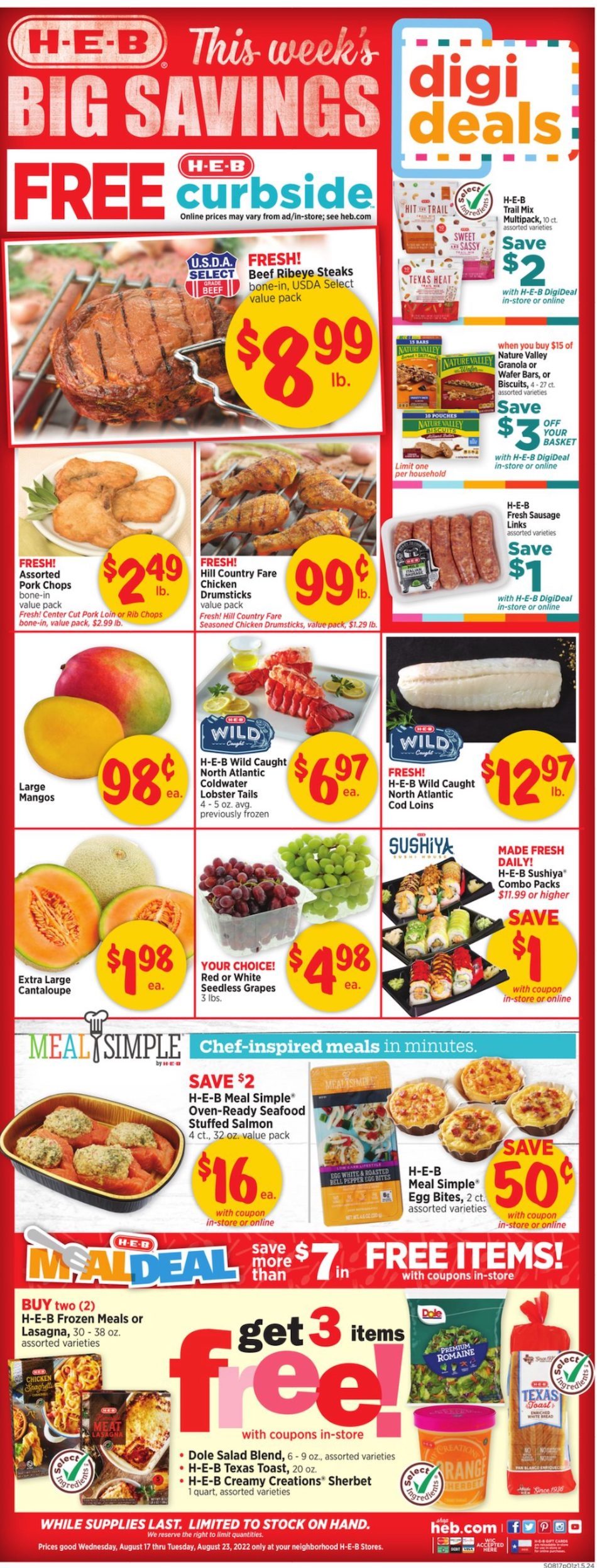 HEB Weekly Ad Aug 17 - 23, 2022 - WeeklyAds2