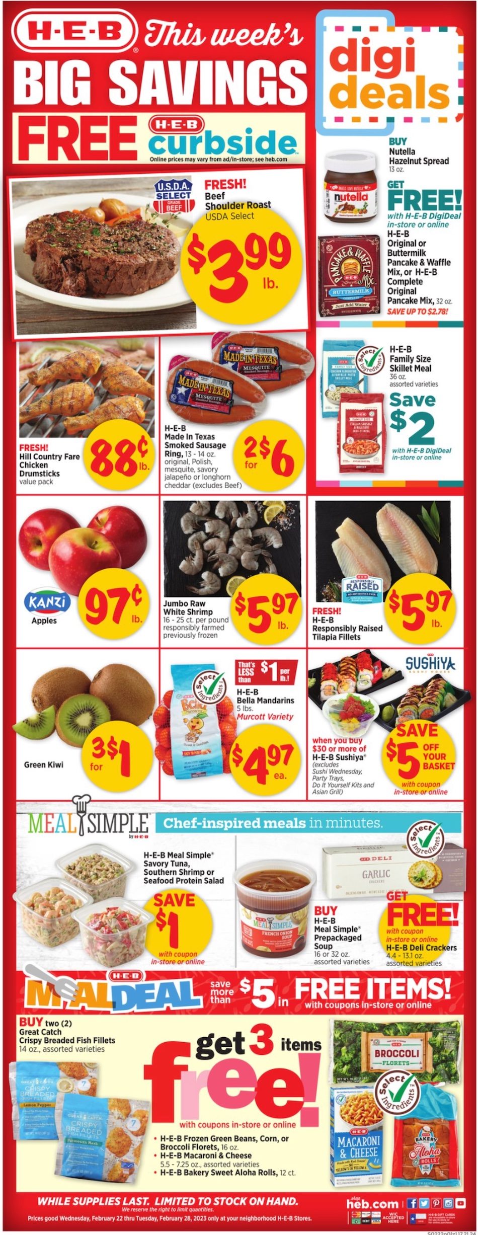 HEB Weekly Ad Sale Feb 22 28 2023 WeeklyAds2