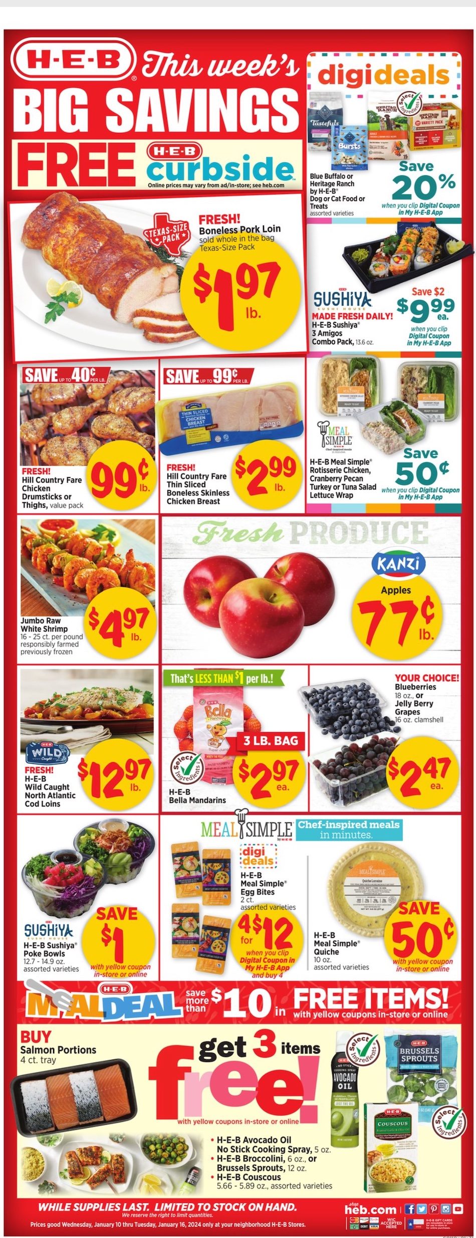 HEB Weekly Ad Jan 10 16, 2024 WeeklyAds2