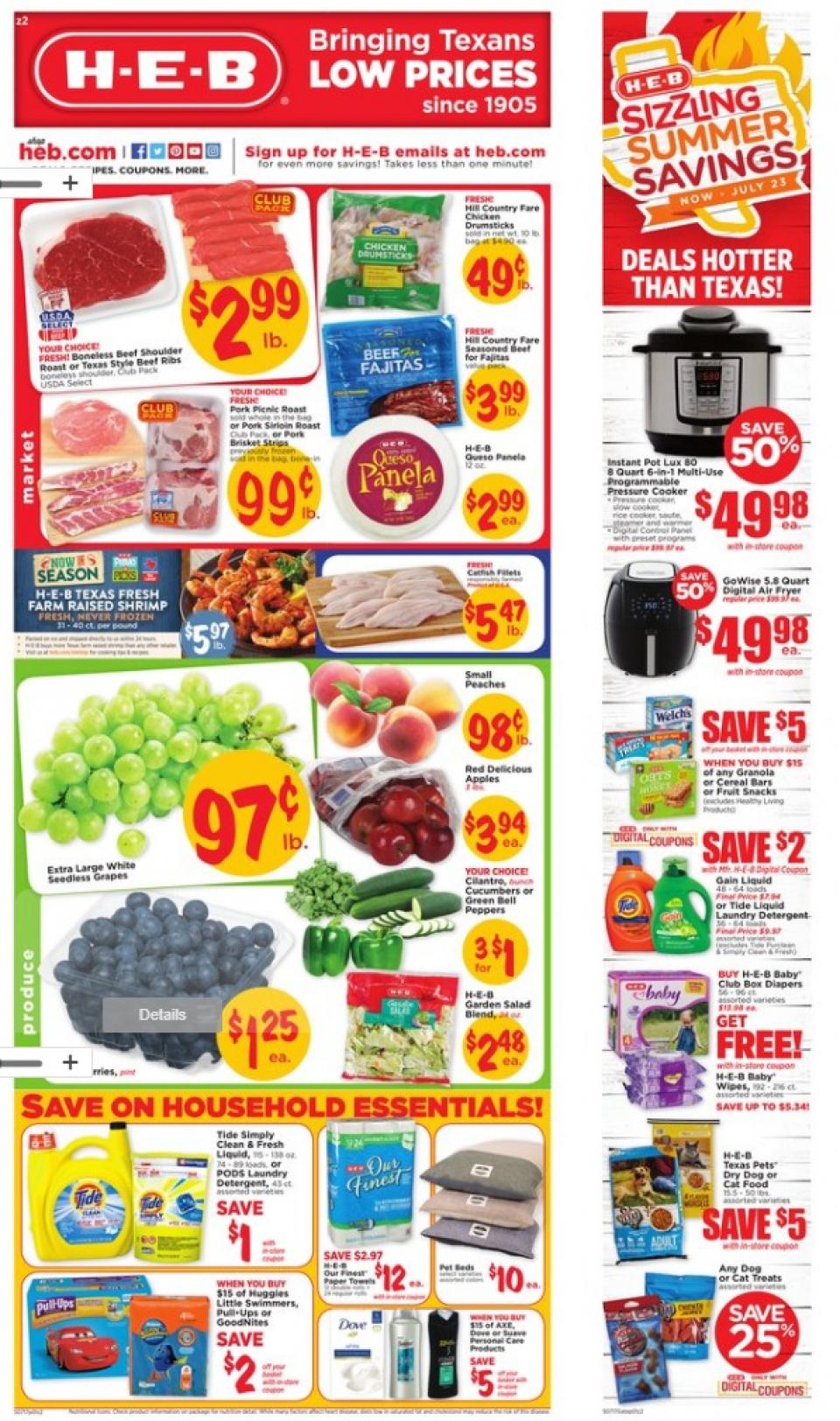 HEB Weekly Ad Jul 17 - 23, 2019 - WeeklyAds2