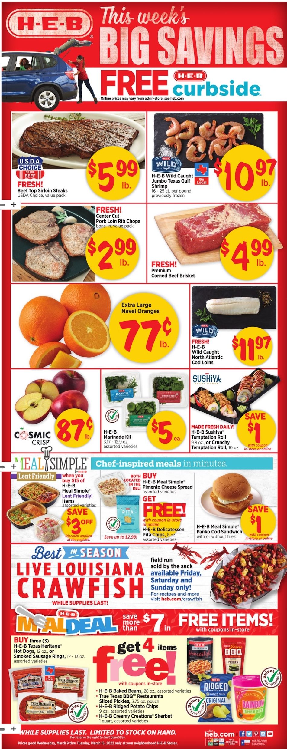 HEB Weekly Ad Mar 9 - 15, 2022 - WeeklyAds2