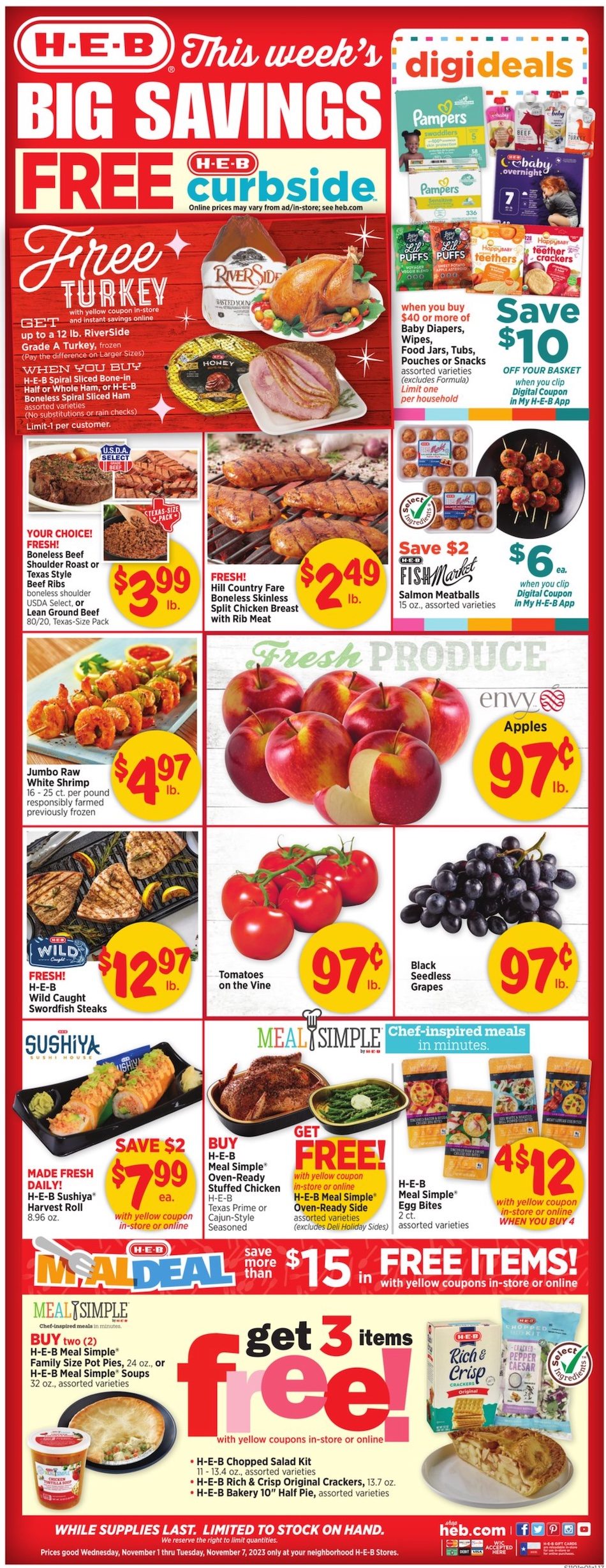 HEB Weekly Ad Nov 1 - 7, 2023 - WeeklyAds2