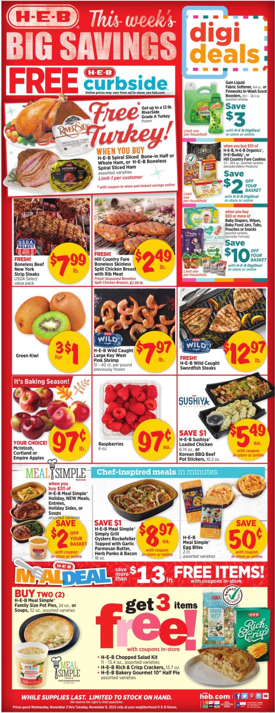 HEB Weekly Ad Nov 2 - 8, 2022 - WeeklyAds2