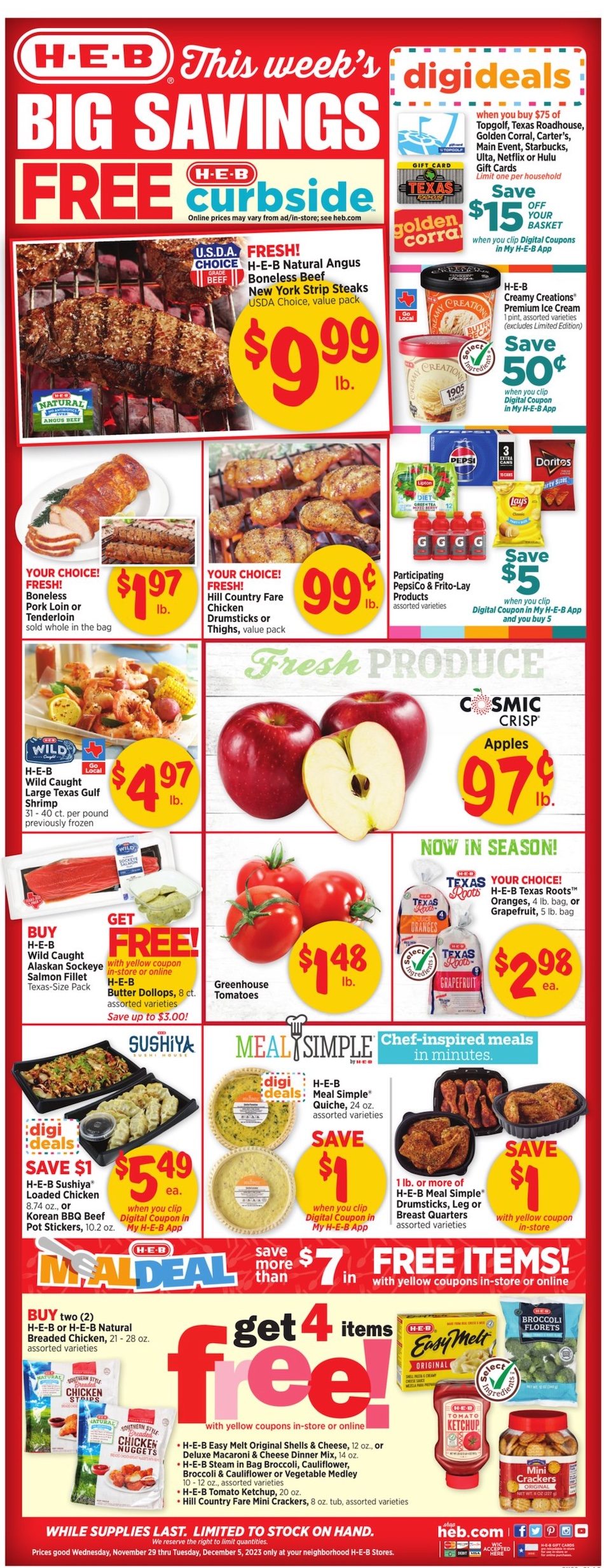 HEB Weekly Ad Nov 29 - Dec 5, 2023 - WeeklyAds2