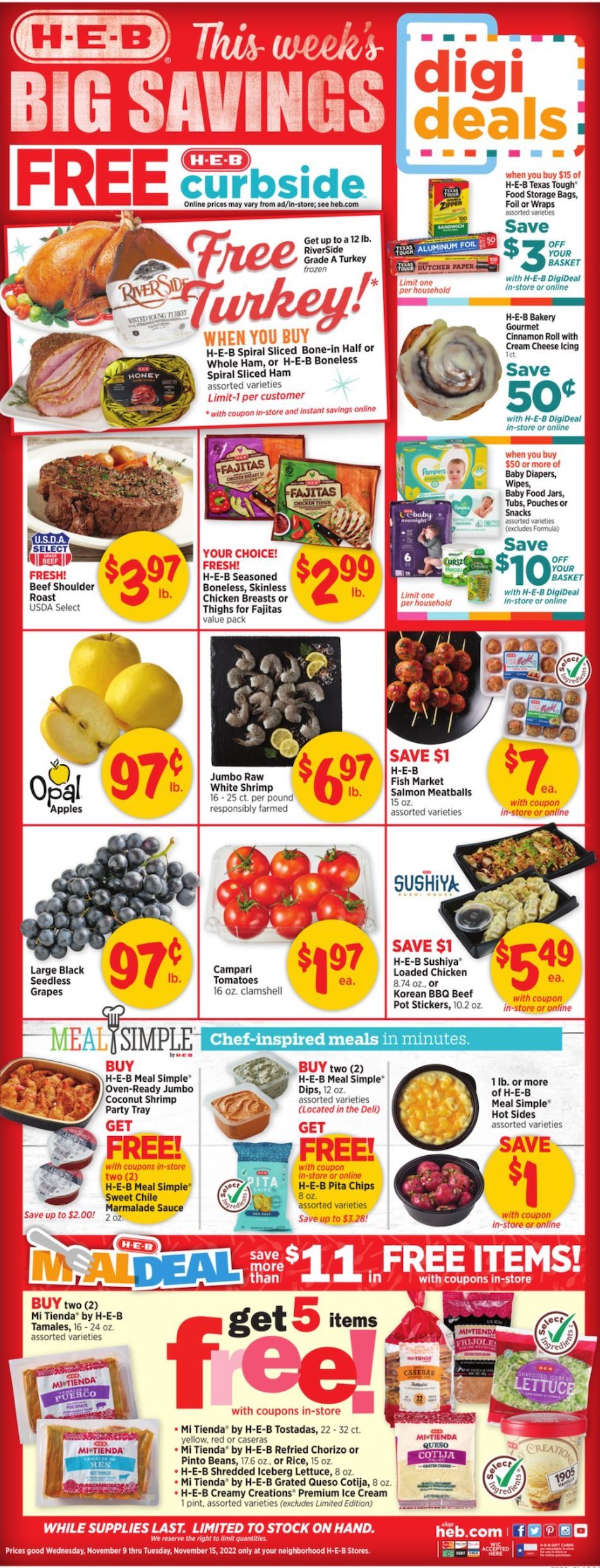 HEB Weekly Ad Nov 9 - 15, 2022 - WeeklyAds2