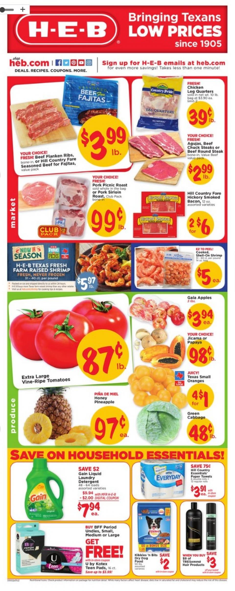 HEB Weekly Ad Oct 2 - 8, 2019 - WeeklyAds2