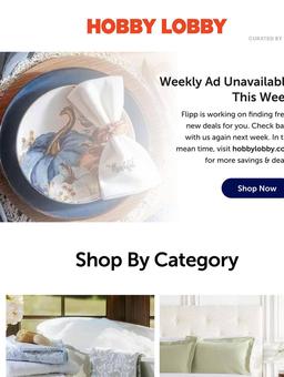 Hobby Lobby Ad Dark Week Insert August 10 - December 31, 2026