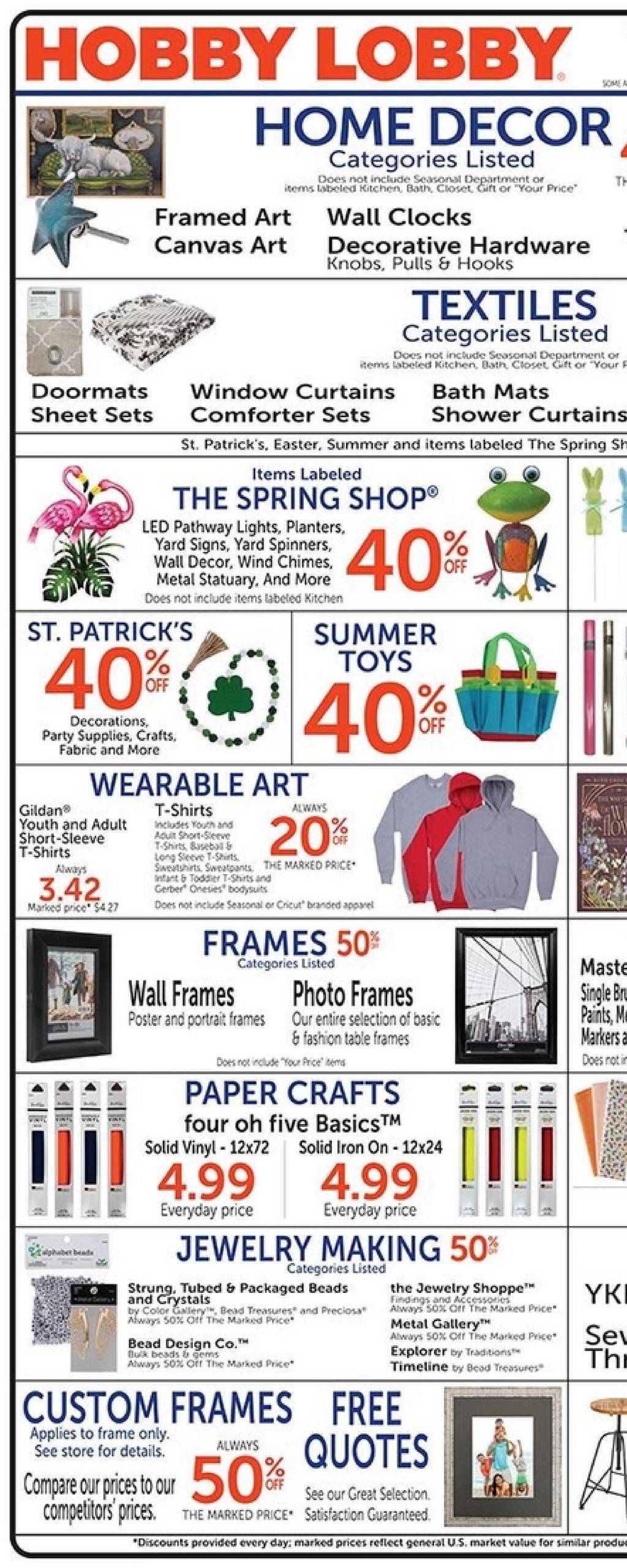 Hobby Lobby Ad Indexed Weekly March 8 - 14, 2026 | WeeklyAds2