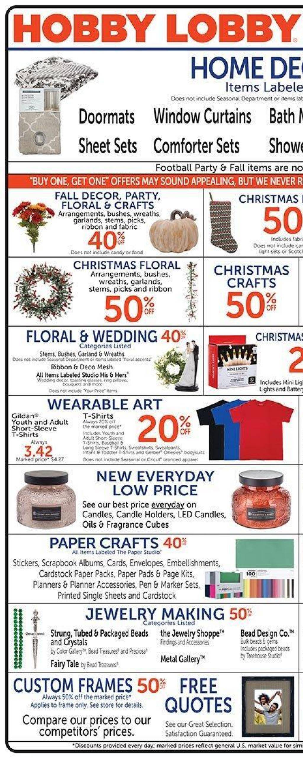 Hobby Lobby Ad Indexed Weekly September 28 October 4, 2025 WeeklyAds2