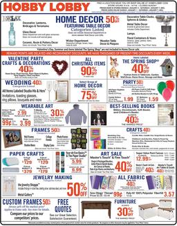 Hobby Lobby Weekly Ad Jan 1 - 7, 2023