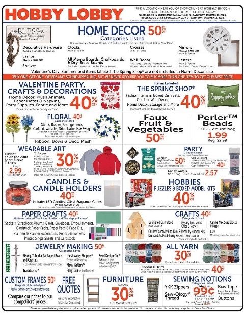 Hobby Lobby Weekly Ad Jan 7 13 2024 WeeklyAds2   1 