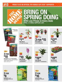 Home Depot Ad Bring on Spring Doing April 2–5, 2026