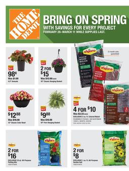 Home Depot Ad Bring on Spring February 26 - March 12, 2026