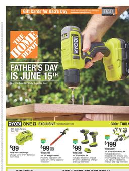 Home Depot Ad Father's Day May 29 - June 18, 2025
