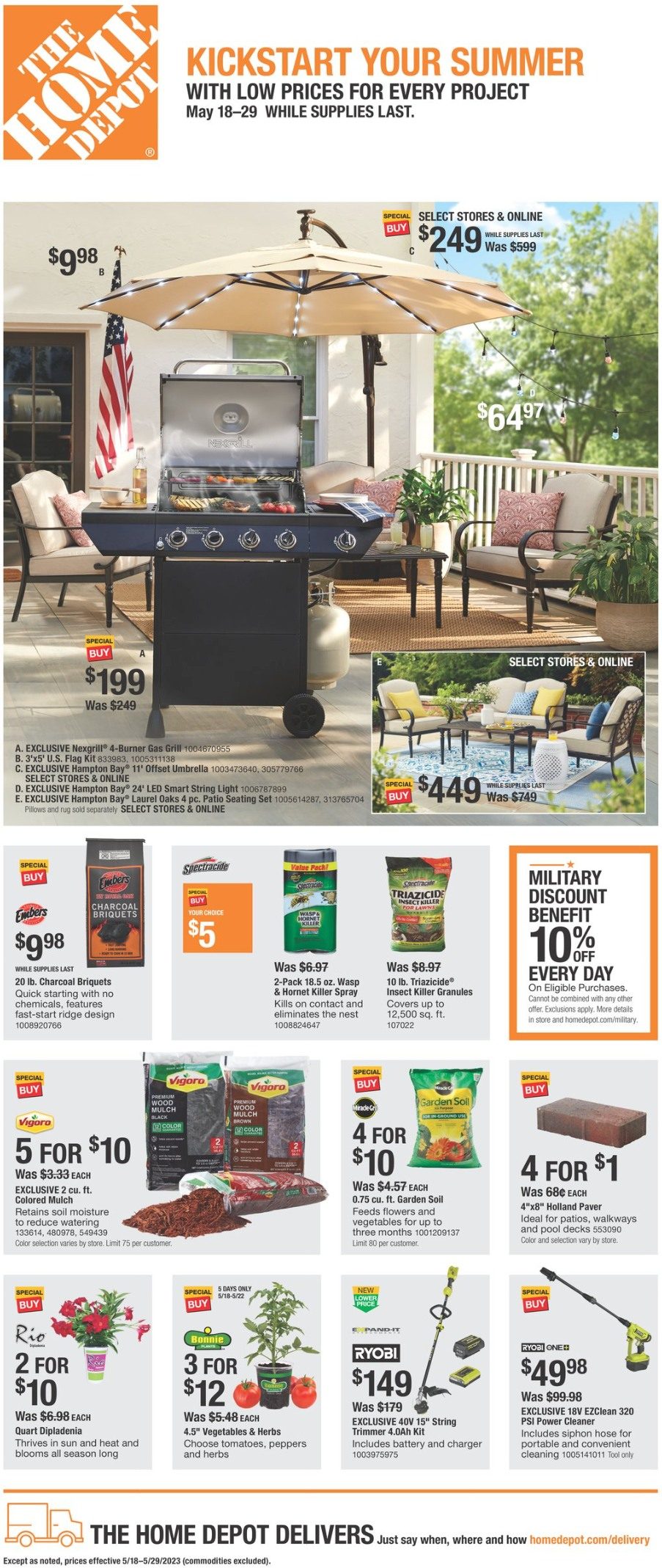 Home Depot Ad May 18 29, 2023 WeeklyAds2