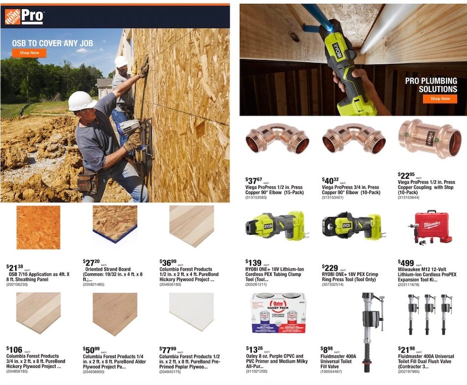 Home Depot Ad Pro Aug 21 28, 2023 WeeklyAds2