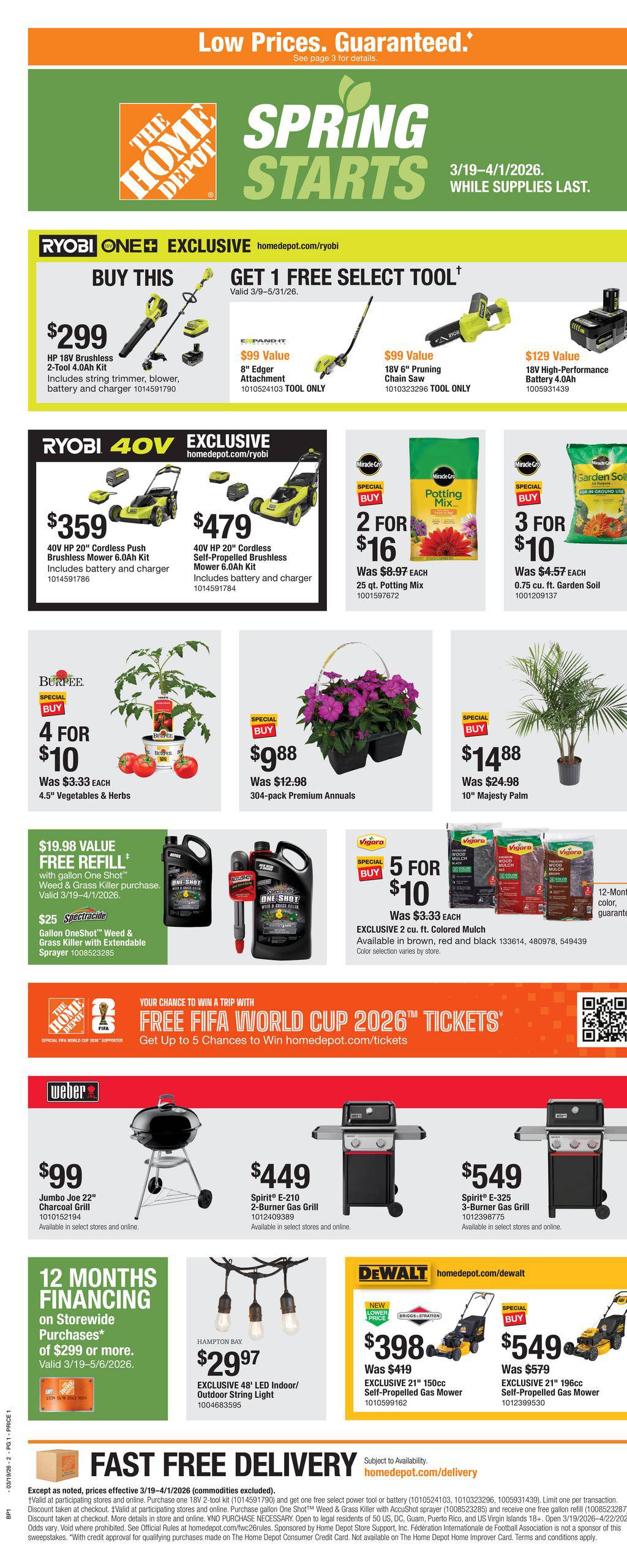 Home Depot Ad Spring Starts March 19 - April 2, 2026