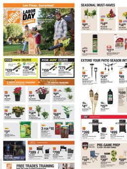 Home Depot Labor Day Savings August 27 - September 9, 2026