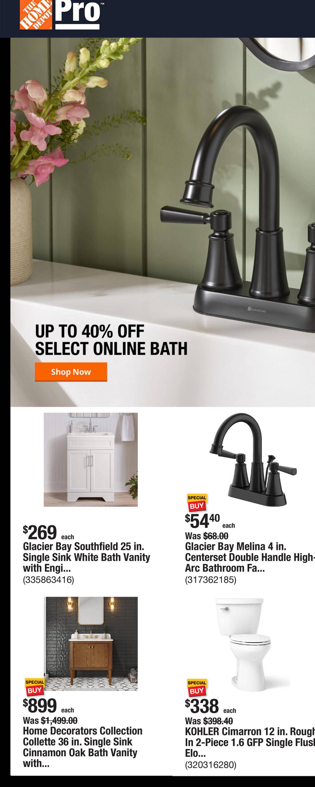 Home Depot Ad