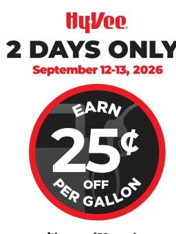 Hy-vee Weekly Ad Hy-Vee Special Sales September 12 - 13, 2026