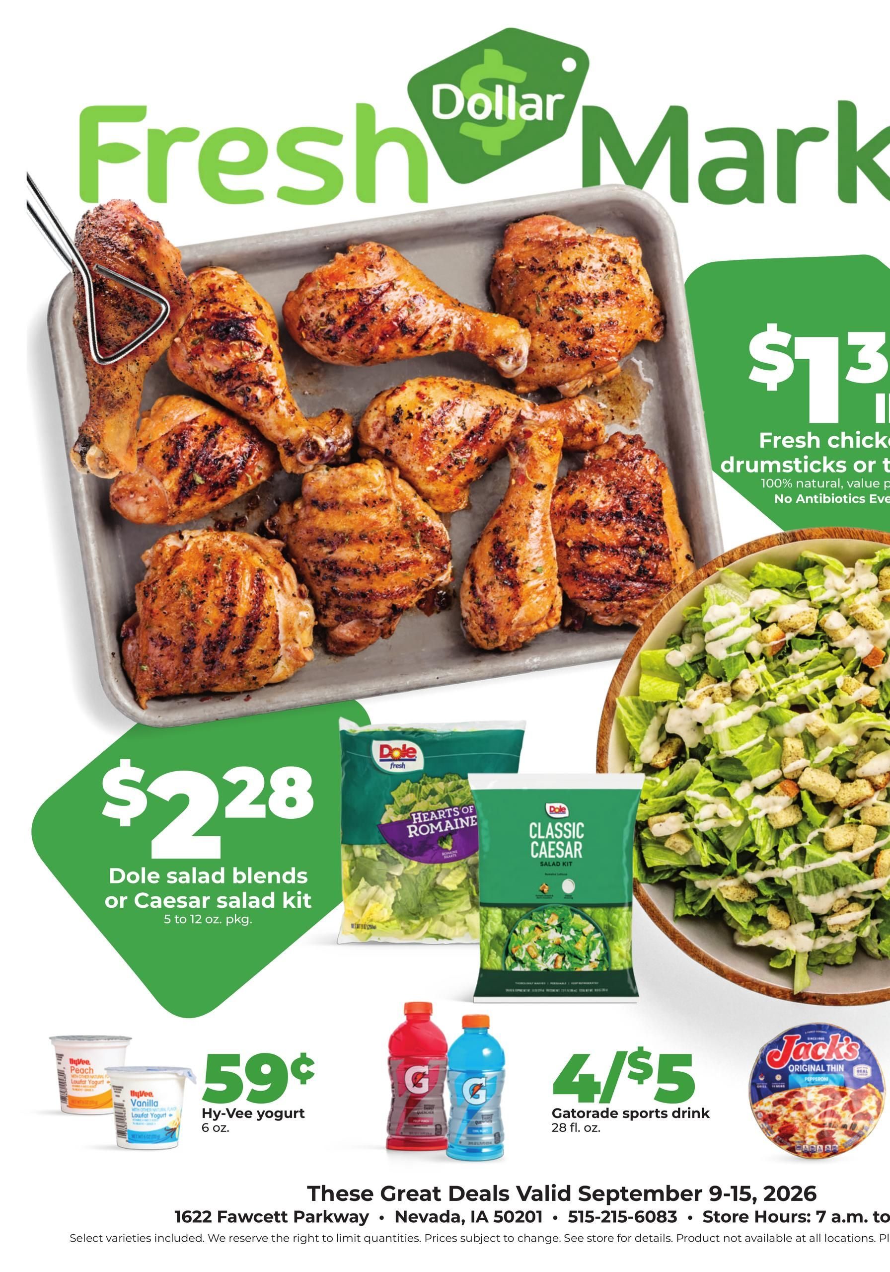 Hy-Vee Weekly Ad September 9 - 15, 2026 page 1