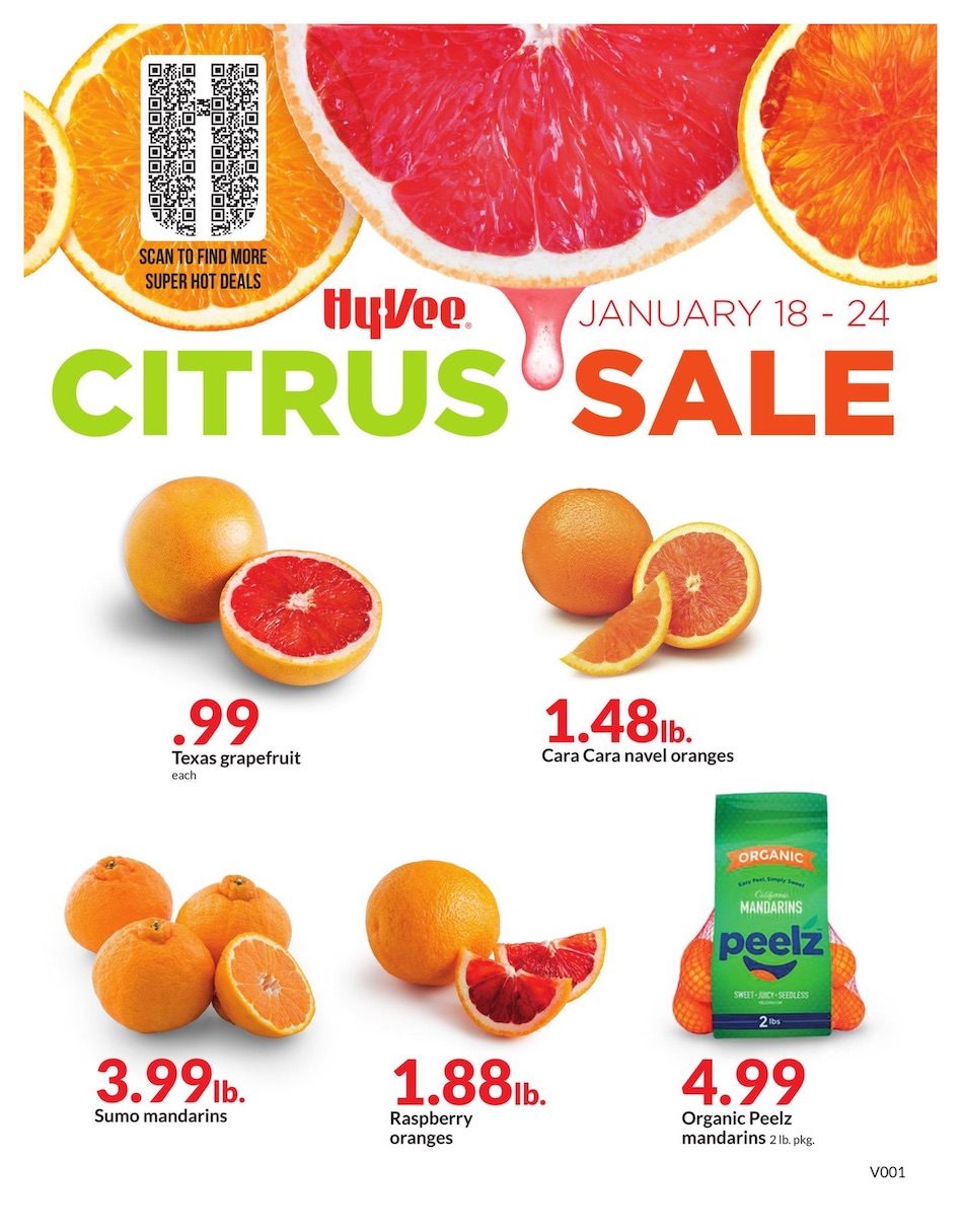 Hyvee Ad Citrus Sale Jan 18 24, 2023 WeeklyAds2